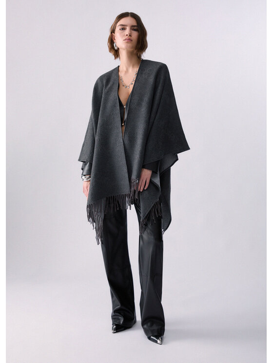 Liu Jo Liu Jo Poncho 2F6042T275109012 Grigio Regular Fit