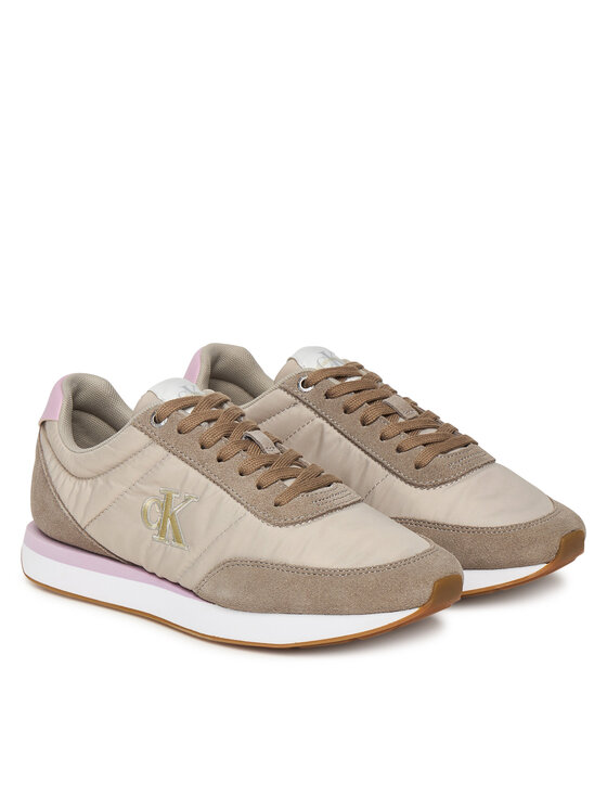 Calvin Klein Calvin Klein Tenisice Retro Runner Lace Up Nylon Mg YW0YW01990 Kaki