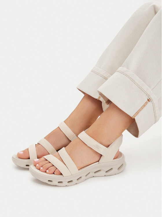 Skechers Skechers Sandalen Go Walk Glide-Step 2.0 Sandal 141269/NAT Beige