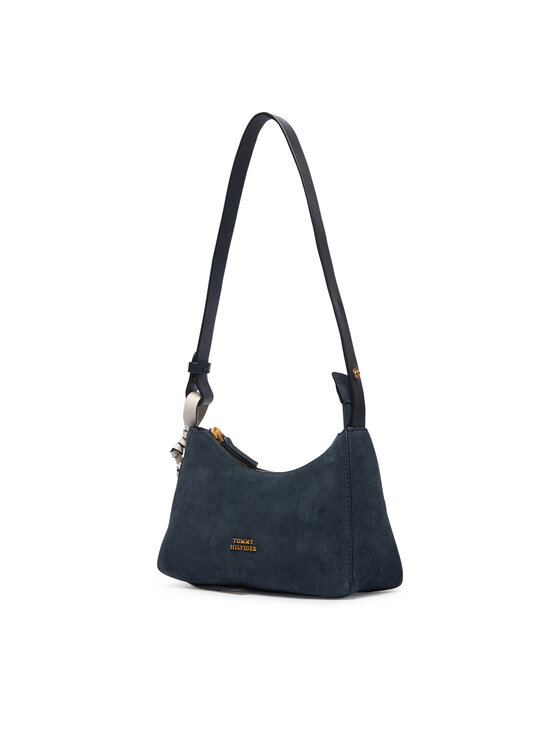 Tommy Hilfiger Tommy Hilfiger Дамска чанта Th Statement Mini Should Bag Sue AW0AW18823 Тъмносин