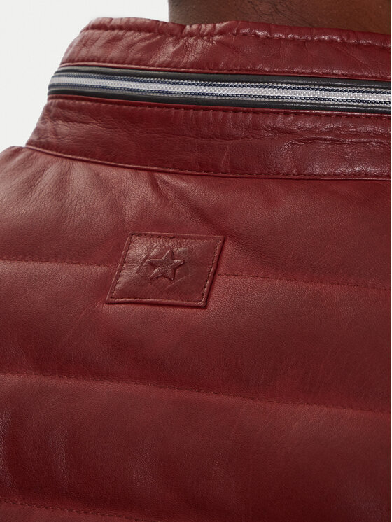 Milestone Milestone Giacca di pelle Cortino 31019 60515 Rosso Regular Fit