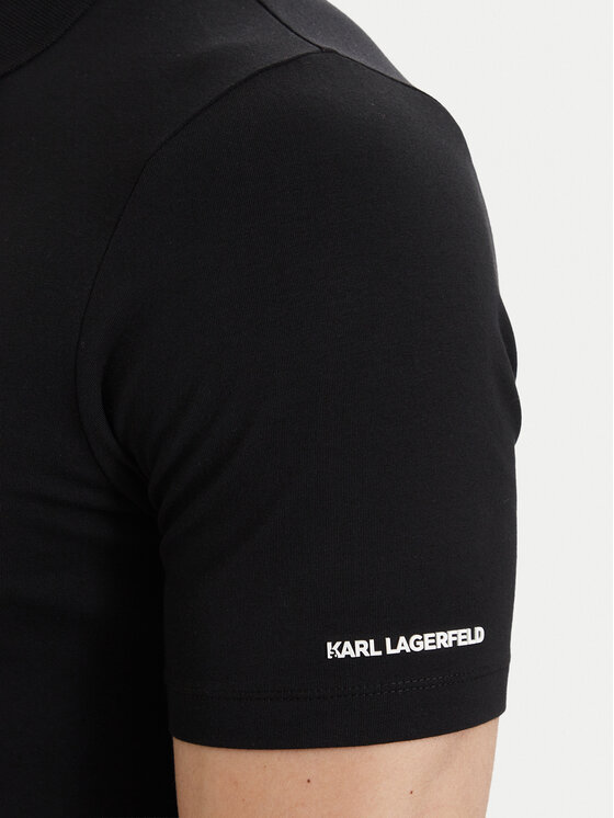 KARL LAGERFELD KARL LAGERFELD Polo 745024 563221 Melns Regular Fit