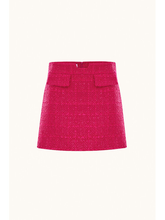 Epuzer Epuzer Minigonna Tweed skirt Rosa Standard Fit
