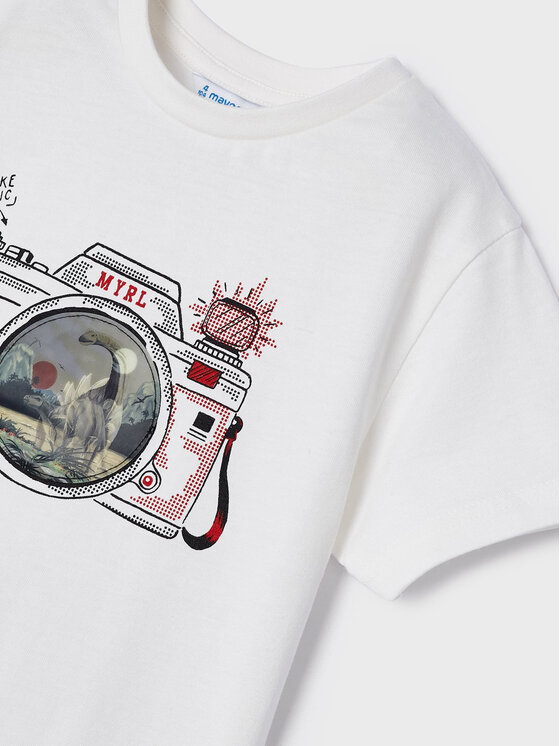 Mayoral Mayoral T-krekls 3003 Balts Regular Fit