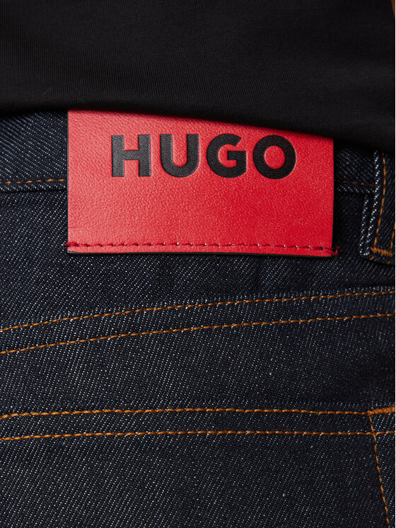 HUGO HUGO Jeans hlače 50547239 Mornarsko modra Slim Fit
