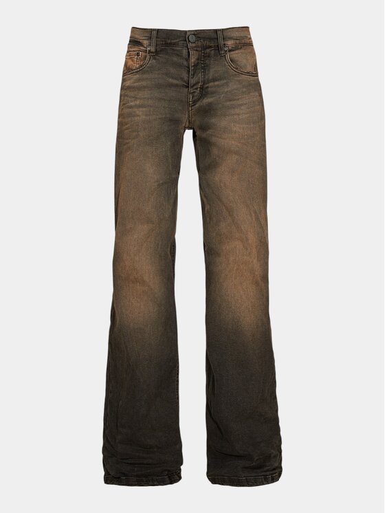 MADE BY SOCIETY MADE BY SOCIETY Spodnie materiałowe Burnt Fade - P27376 Brązowy Basic Fit