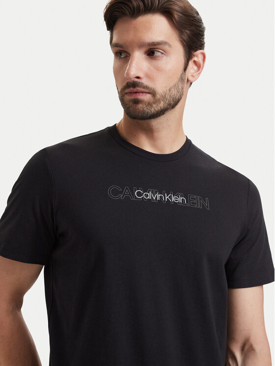 Calvin Klein Calvin Klein T-Shirt LV04LH802G Czarny Regular Fit