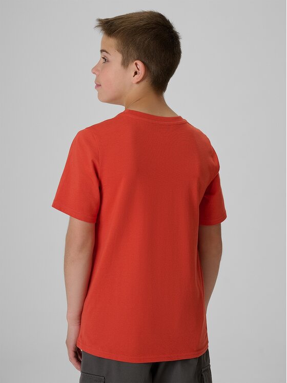 4F 4F T-Shirt 4FJRAW26TTSHM4349-062S Červená Regular Fit