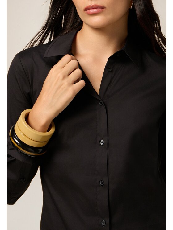 Oltre Oltre Koszula 5078R003018N033 Czarny Slim Fit