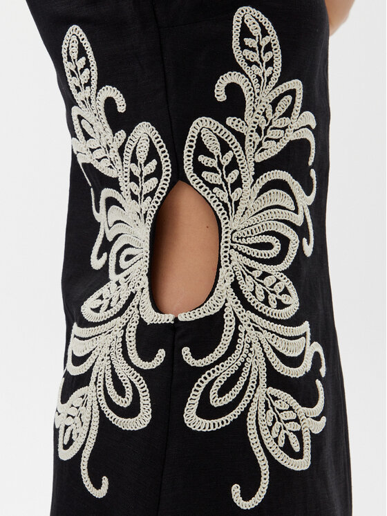 TWINSET TWINSET Rochie de vară 251LB2FBB Negru Slim Fit