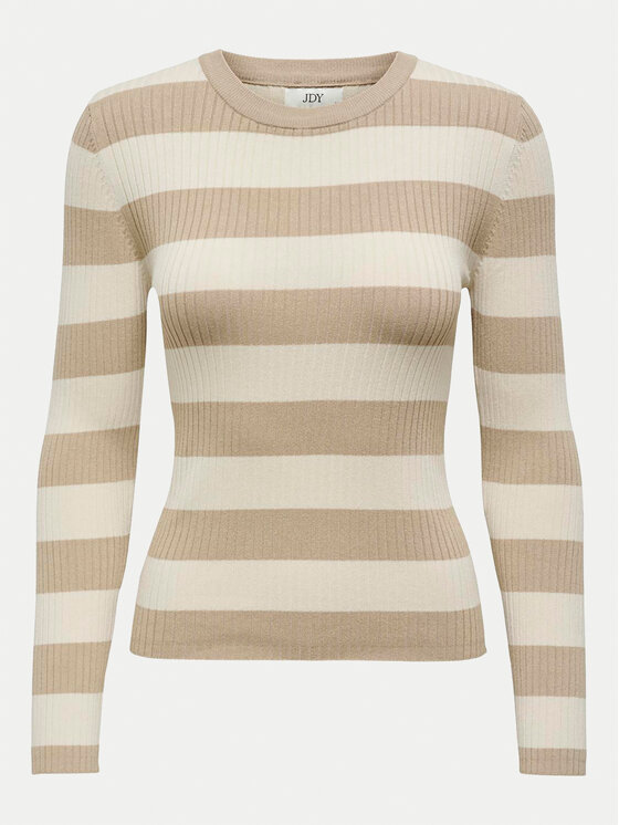 JDY JDY Sweter Plum 15277223 Beżowy Regular Fit