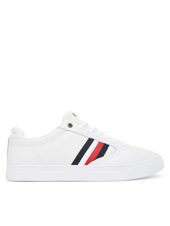 Sneakers Tommy Hilfiger Icon Court Stripes FM0FM05628 Alb