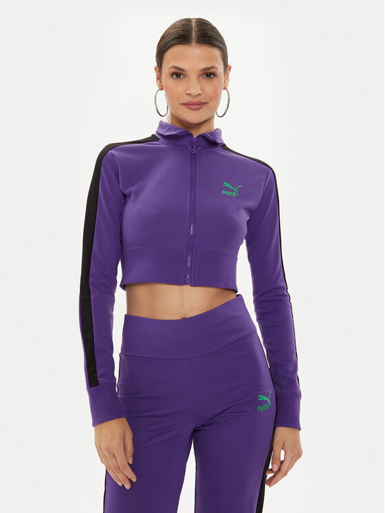 Puma Puma Majica dugih rukava DUA LIPA 536628 Ljubičasta Slim Fit