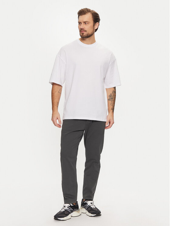 Jack&Jones Jack&Jones Tricou Charge 12259975 Alb Oversize