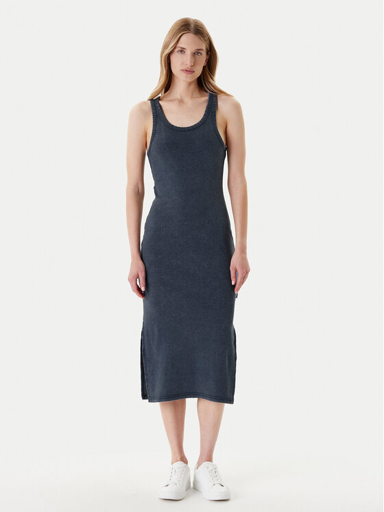 Mustang Mustang Kleid für den Alltag Mona 1016535 Dunkelblau Slim Fit