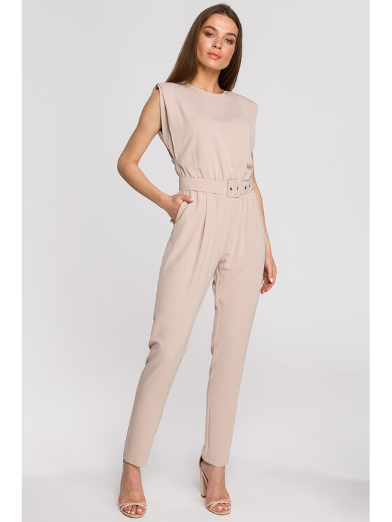 Stylove Stylove Jumpsuit S259 Beige Regular Fit