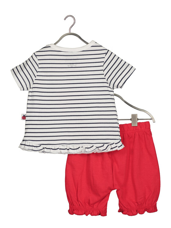 Blue Seven Blue Seven Marškinėlių ir šortų komplektas 422170 X Raudona Regular Fit