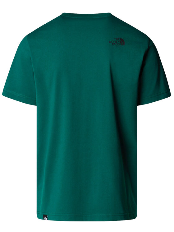 The North Face The North Face T-shirt SS Fine NF0A8A6M Zelena Regular Fit