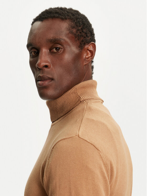 Brave Soul Brave Soul Rollkragenpullover MK-230HUME06 Braun Regular Fit