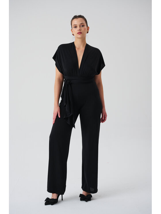 ROSE AVENUE ROSE AVENUE Kombinezon MULTIWAY Czarny Regular Fit