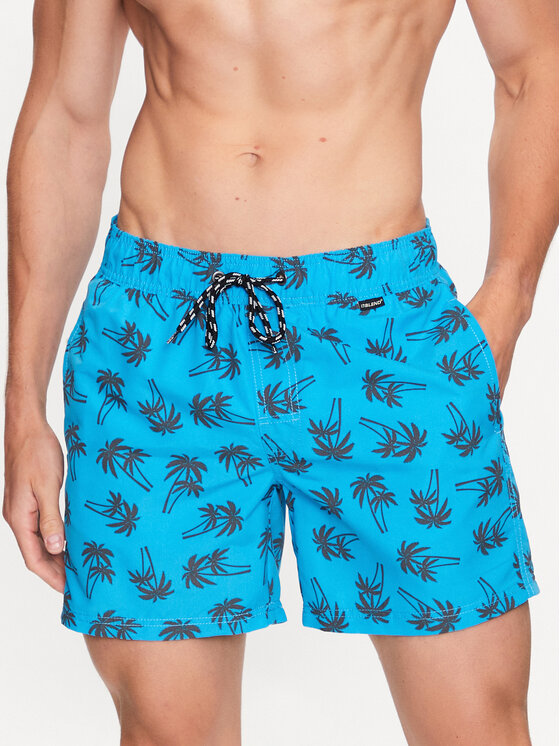 Blend Blend Szorty kąpielowe 20715535 Błękitny Regular Fit