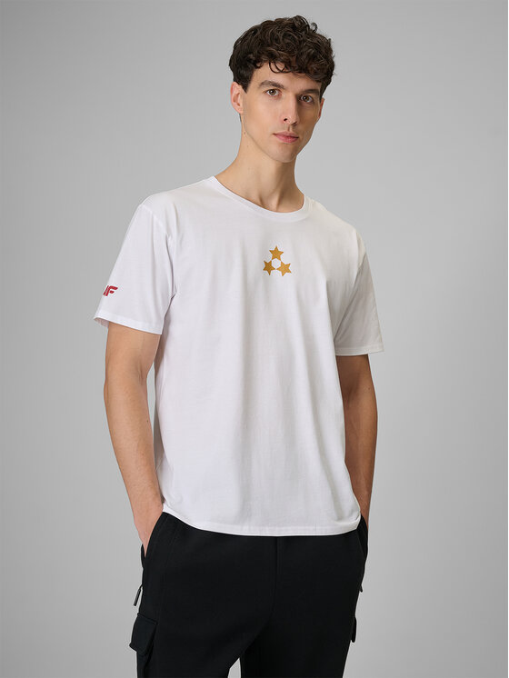 4F 4F T-Shirt TEAMWEAR Biały Regular Fit