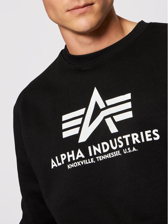 Alpha Industries Alpha Industries Μπλούζα Basic 178302 Μαύρο Regular Fit
