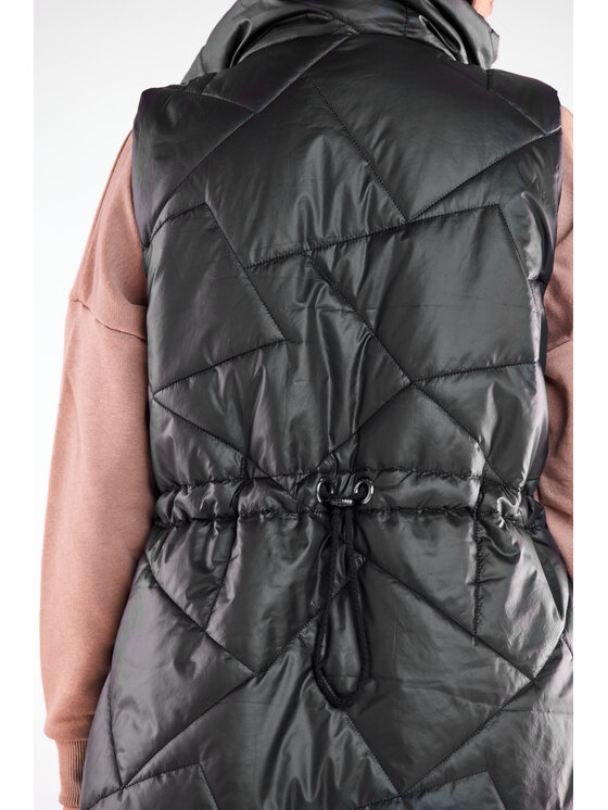 Awama Awama Bezrękawnik A544 Czarny Basic Fit