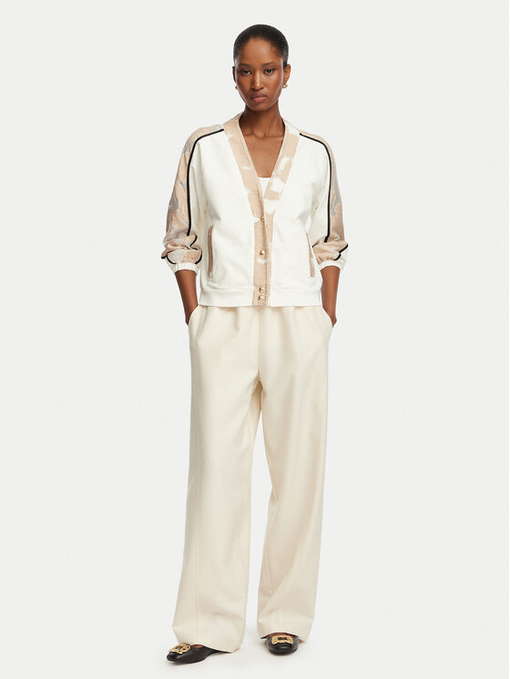 Liu Jo Sport Liu Jo Sport Кардиган TA6197 FS090 Бял Relaxed Fit
