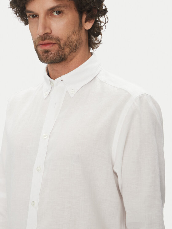 Hechter Paris Hechter Paris Koszula 60356 151600 Biały Regular Fit