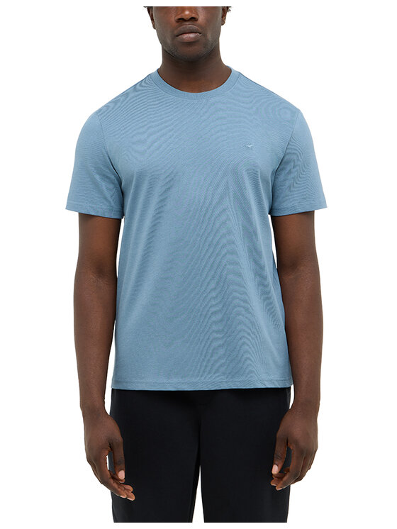 Mustang Mustang T-Shirt Style Austin Niebieski Regular Fit