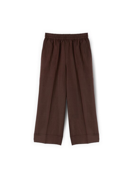 Motivi Motivi Pantaloni di tessuto P095Q004555N0V2 Marrone Over Fit