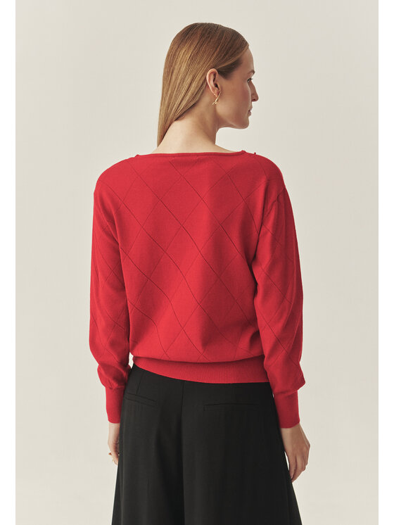 TATUUM Tatuum Sweter AZAKI Czerwony Classic Fit