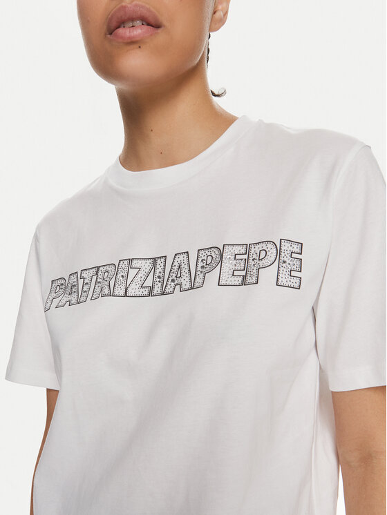Patrizia Pepe Patrizia Pepe T-shirt 2M4389/J089-W103 Bijela Regular Fit