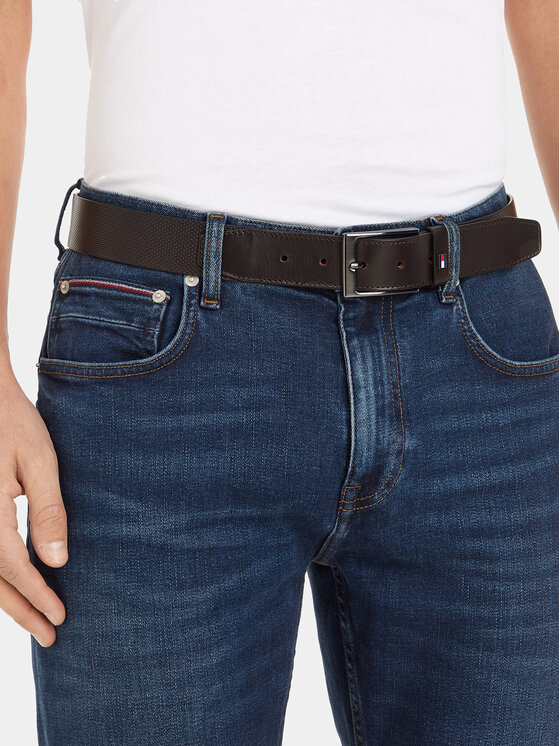 Tommy Hilfiger Tommy Hilfiger Moški pas Layton 3.5 AM0AM11230 Rjava