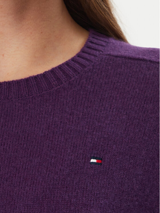 Tommy Hilfiger Tommy Hilfiger Pullover WW0WW51432 Violett Regular Fit