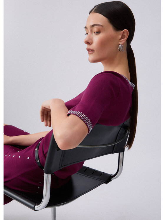 Liu Jo Liu Jo Sweter WA6222MS55N92428 Fioletowy Regular Fit
