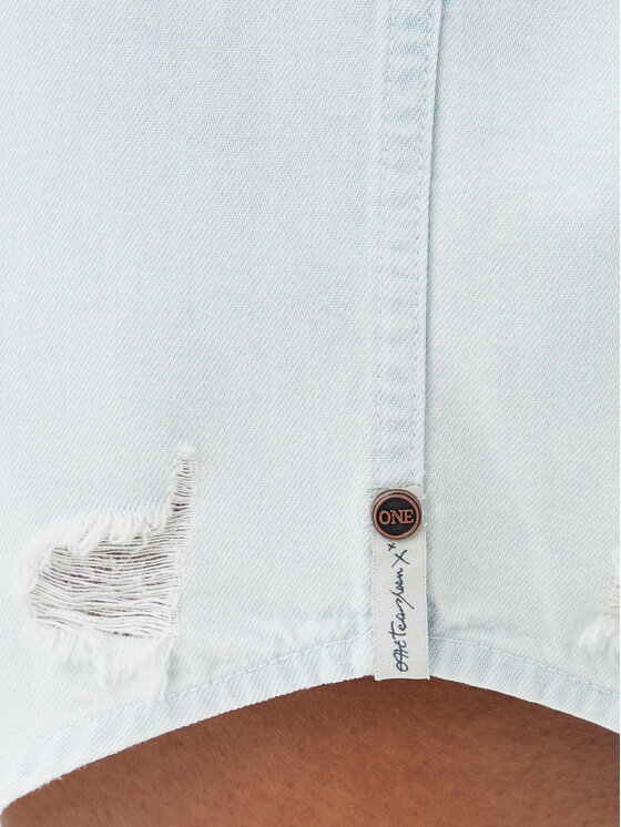 One Teaspoon One Teaspoon džínová košile Everyday Chambray 24864 Světle modrá Regular Fit