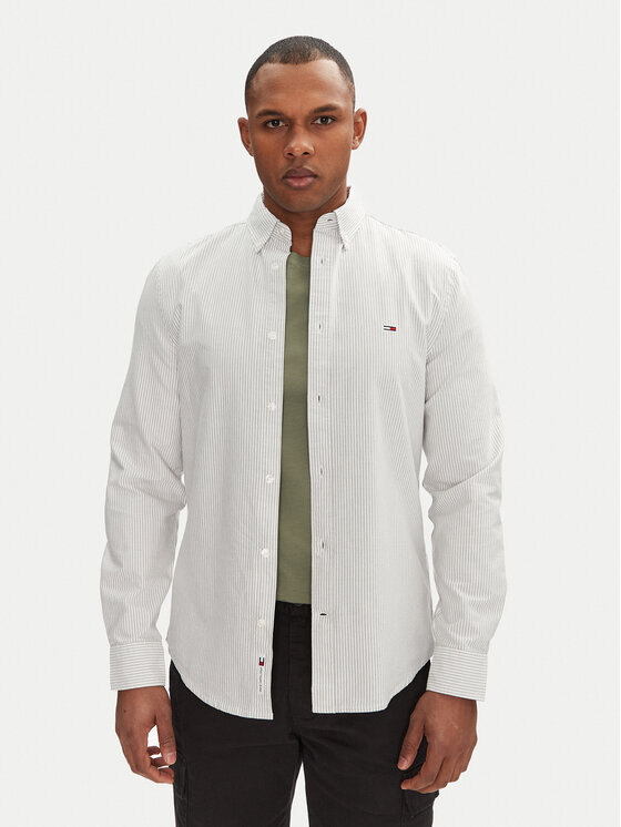 Tommy Jeans Tommy Jeans Сорочка DM0DM20668 Зелений Slim Fit