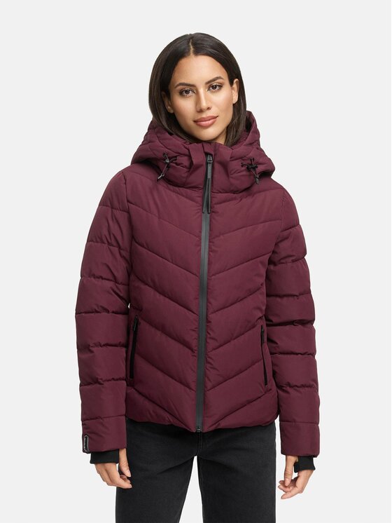 Marikoo Marikoo Kurtka zimowa Samuiaa XVI Bordowy Regular Fit