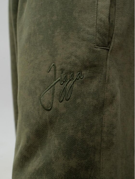 Jigga Wear Jigga Wear Spodnie dresowe 132135 Zielony Baggy Fit
