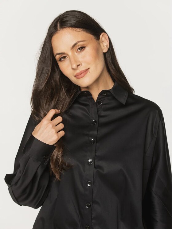 Willsoor Willsoor Koszula 61520 Czarny Original Fit