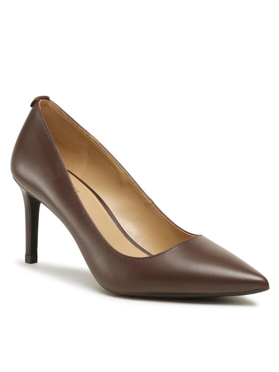 Pantofi cu toc subțire MICHAEL Michael Kors Alina Flex Pump 40F2HNMP2L Maro