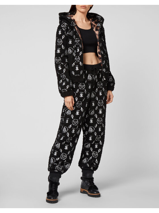 PHILIPP PLEIN PHILIPP PLEIN Spodnie dresowe 7977 Czarny Jogger Fit