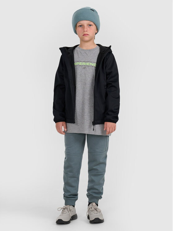 4F 4F Bunda pro přechodné období OUTERWEAR Černá Regular Fit