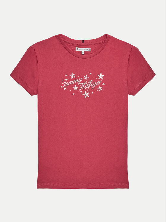 Tommy Hilfiger Tommy Hilfiger T-shirt KG0KG08250 D Rosa Regular Fit
