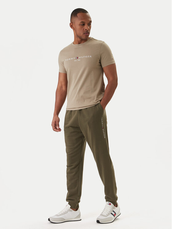 Tommy Hilfiger Tommy Hilfiger Sportinės kelnės UM0UM03664 Chaki Regular Fit