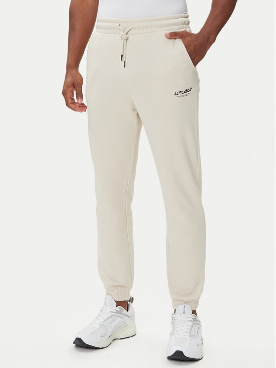 Jack&Jones Spodnie dresowe Kane Soho 12278943 Beżowy Regular Fit