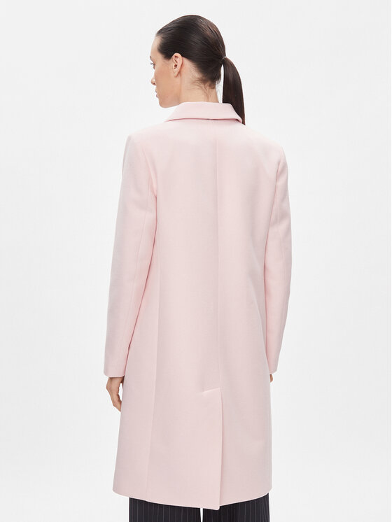 Tommy Hilfiger Tommy Hilfiger Wollmantel Classic WW0WW41662 Rosa Regular Fit