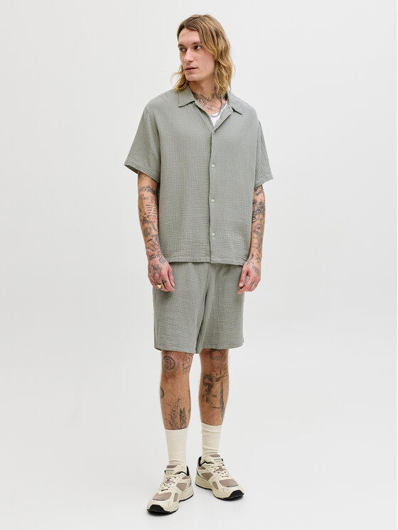 Jack & Jones Jack & Jones Košeľa Nantucket 12291812 Zelená Regular Fit